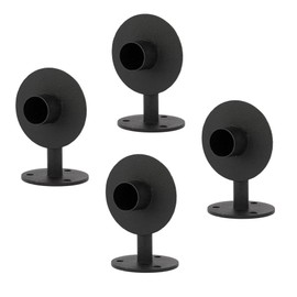 Set of 4 Candle Sconces Wall Decor Black Wall Candle Holder Set for Living Room, Dining Room, Fireplace,Entrance, Christmas Wall Decoration