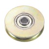 sourcing map Sliding Door Roller U Groove 6.4mm Shaft Hole