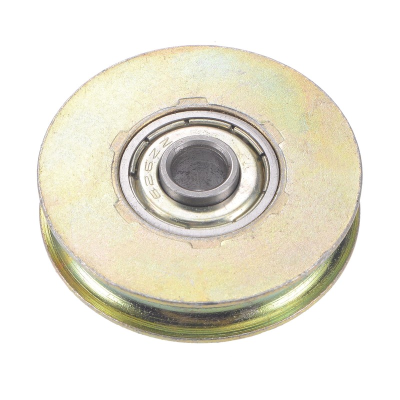 sourcing map Sliding Door Roller U Groove 6.4mm Shaft Hole