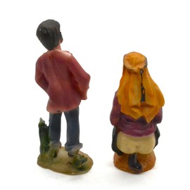 2 X UNIT FIGURE CAGANER RESIN AND pissing the man who makes urinating. hidden nativity scene of 10.5 cm. the man who poops. shitting statuette. nativity scene, figures, jesus. 3 kings. medndo shepherd