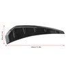 Pair Side Fender Vent Cover Trim PU Rubber Glossy Black