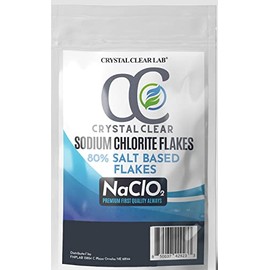 Sodium Chlorite Flakes, 80% Tech Grade -1000g 1 Kg Clorito de Sodio