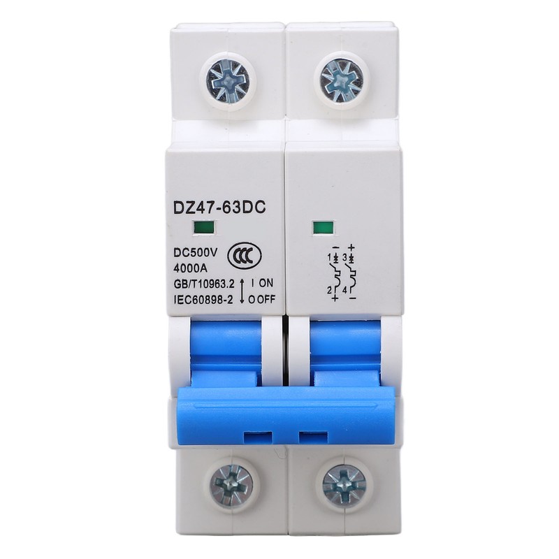 DC Miniature Circuit Breaker Upgraded 2P 500V Air for Solar