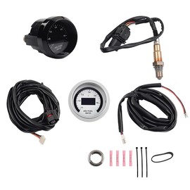30-4110 Wideband Gauge Controller Uego Air Fuel Ratio Gauge 52mm with 4.9 LSU Sensor, Wideband Sensor A/F Ratio Uego O2 Controller Gauge Wideband Air Fuel Ratio Gauge Kit