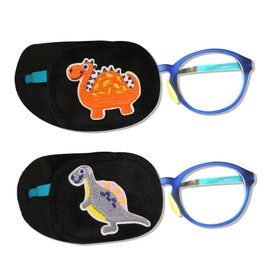 Astropic 2Pcs Eye Patches for Kids | Boys Dinosaur Eye Patch for Glasses | Medical Eye Patches for Children with Lazy Eye | Amblyopia Eye Patch for Toddlers (Right Eye)