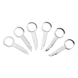 Matory 6 Pieces Car Radio Removal Tool DIN Release Key Tool with Easy Grip Handles for Most Cars