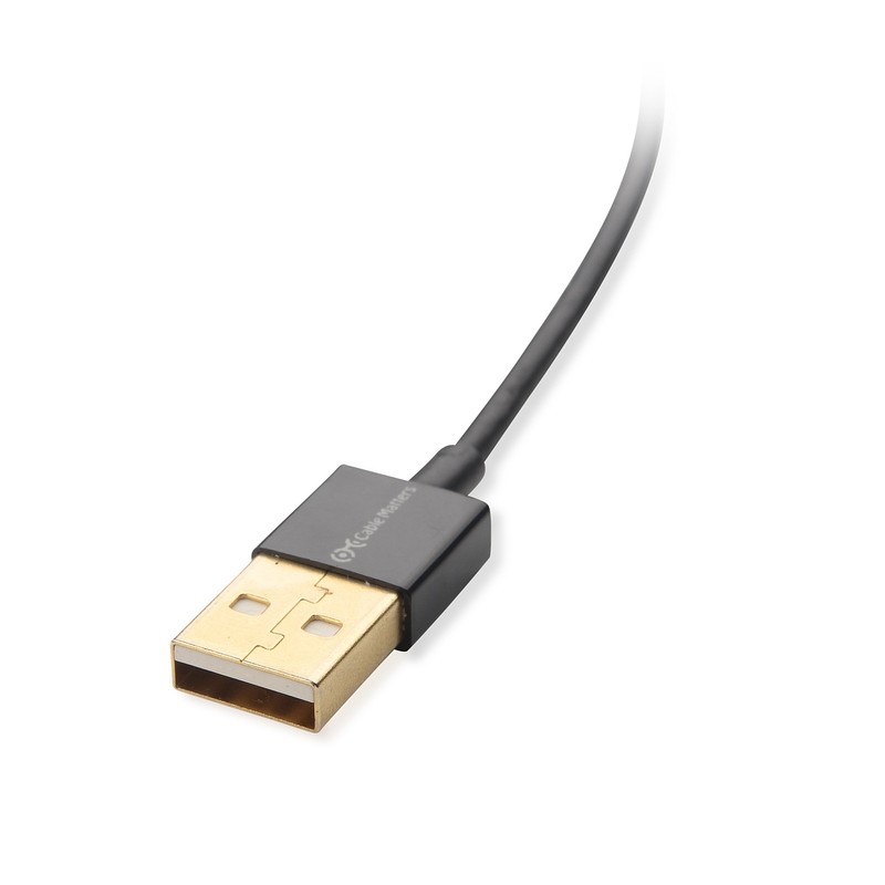 Cable Matters 3-Pack Micro USB 2.0 Cable in Black 3