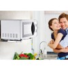 MOTONG Stainless Steel Microwave Oven Wall Mount Stand Holder Shelf