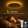 4Pack Flush Mount Ceiling Light with Nightlight 12in , 24W