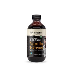 Rodelle Fair Trade Organic Pure Vanilla Extract Gluten Free Made in USA, 4 Ounce