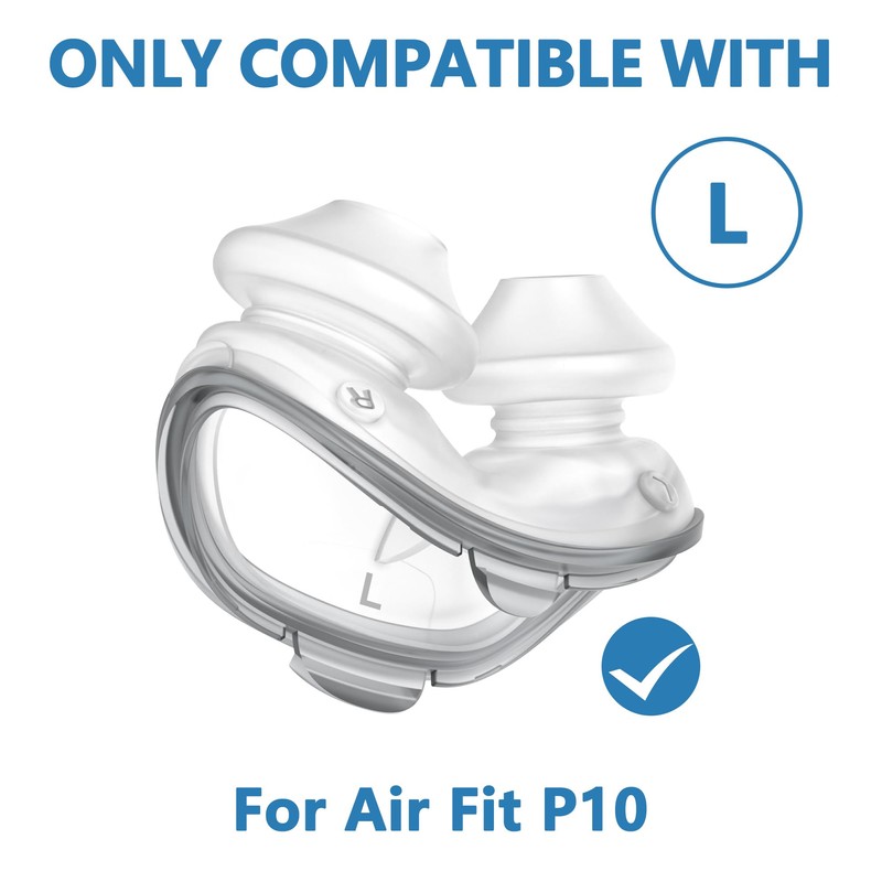 2 Pack Replacement Pads (L) Compatible with Airfit P10, Consistent