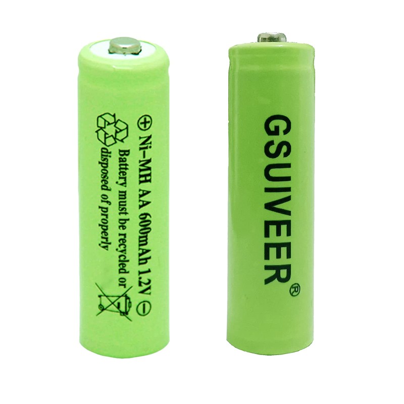 Ni-Mh AA 600mAh 1.2V Rechargeable Battery for Outdoor Solar Lights