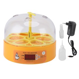 Egg Incubator 6 Eggs Smart Egg Hatchery Temperature Control Manual Egg Turning Poultry Incubator for Hatching Chicken Duck Eggs EU Plug 110‑220V