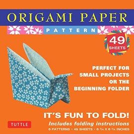 Origami Paper - Patterns - Small 6 3/4" - 49 Sheets: Tuttle Origami Paper: High-Quality Origami Sheets Printed with 8 Different Designs: Instructions for 6 Projects Included (Origami Paper Packs)