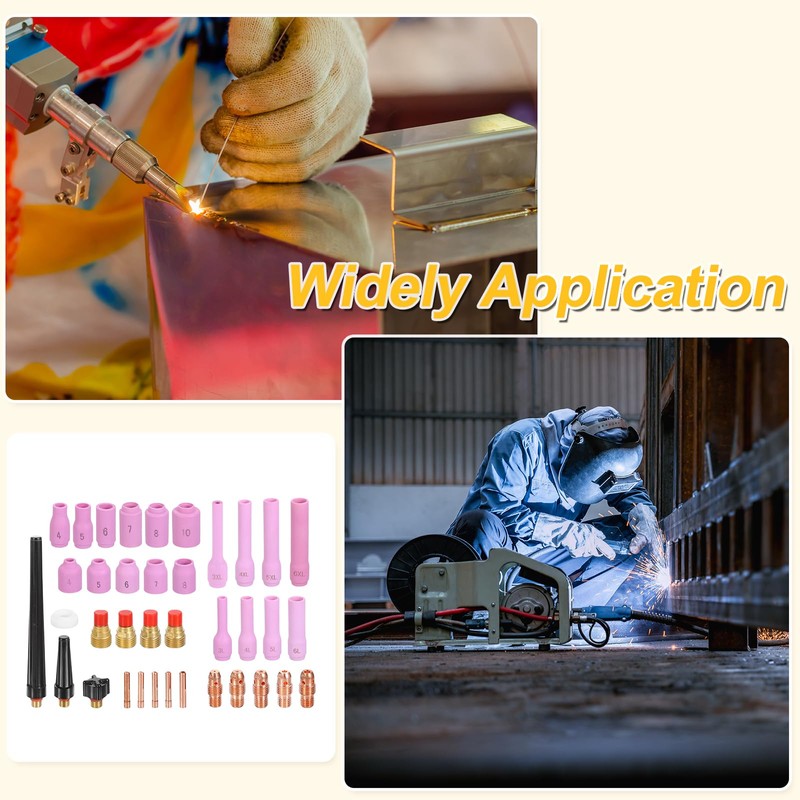 sourcing map 42pcs Tig Torch Kit for WP-9, WP-20, WP-25