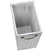 OYEAL Wood Wastebasket Trash Can Rustic Farmhouse Square Garbage Container