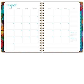 HARDCOVER Academic Year 2025-2026 Planner: (June 2025 Through July 2026) 8.5"x11" Daily Weekly Monthly Planner Yearly Agenda. Bookmark, Pocket Folder and Sticky Note Set (Colorful Butterflies)