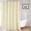 AooHome Extra Long Fabric Shower Curtain, Polyester Solid Shower Curtain