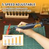 Bucasso Cordless Pen Sander, 5-Speed and USB Charging with LED
