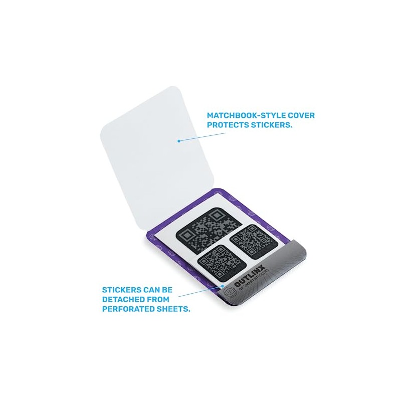 Outlinx OUTLINX QR Smart Stickers | Stick Digital Notes to