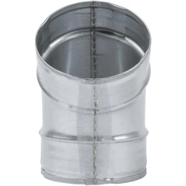 ECOPRO VENT 4" Inch 45˚ Degree Galvanized Steel Duct Elbow - Pressed Industrial Connector Bend - Ventilation Pipe Fitting - Dryer, Exhaust, Extractor Hood Air Inlet, Outlet Pipe Joint