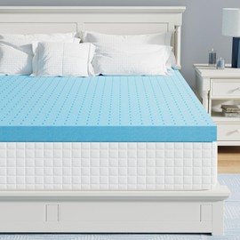 Firm Mattress Topper Full Size, 3 Inch Gel Infusion Foam Bed Topper for Full Size Bed, Mattress Pad for Body Support & Pressure Relief, Ventilated Design, CertiPUR-US Certified