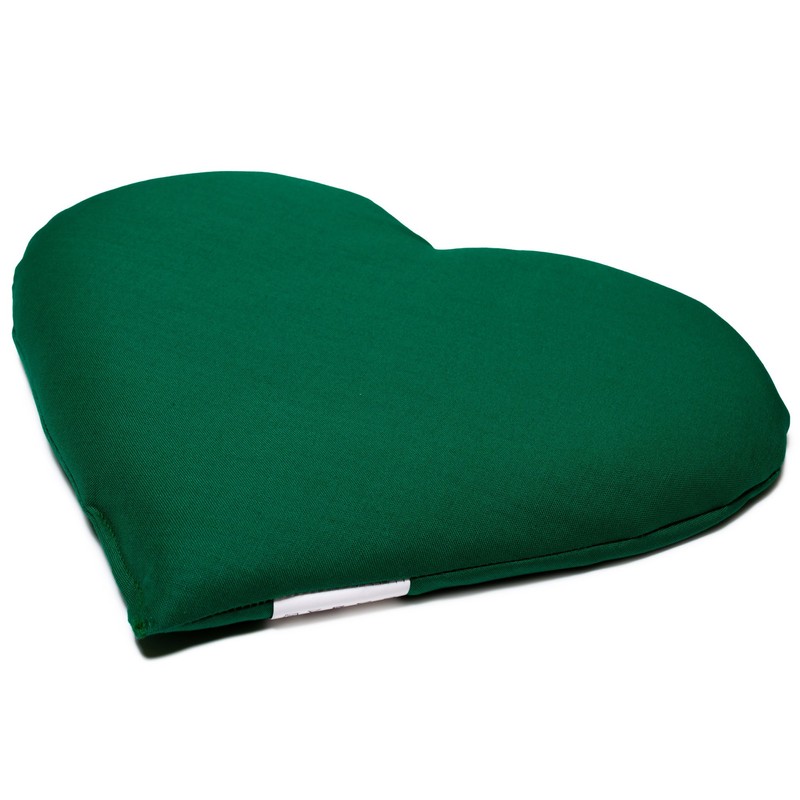 Grain Pillow Heart ca. 30 x 25 cm Green