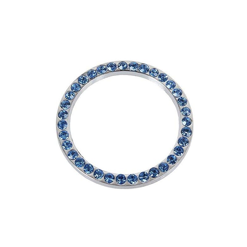 Bling Car Decor Crystal Rhinestone Car Bling Ring Emblem Sticker,