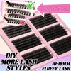 Gmagictobo Lash Clusters Fluffy Volume Eyelash Clusters 590Pcs Cluster Eyelash