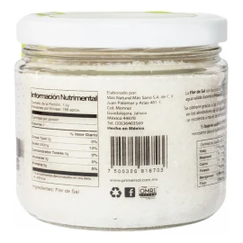 Flor De Sal Primer Sol 250g Baja En Sodio 30% Menos Sodio Gourmet Colima Natural Con Minerales Esenciales