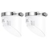 sourcing map 2 Pcs PVC Sewer Backflow Preventer, Anti-Odor Core
