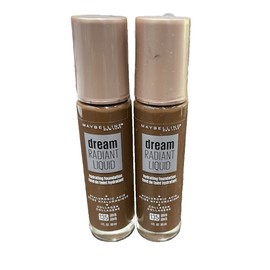 Maybelline New York 2X Maybelline Dream Radiant 135 Java Liquid Hydrating Foundation 1oz NEW!