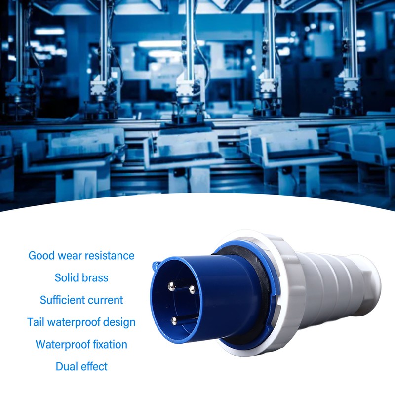 Industrial Connector Waterproof Stable Connection Male Female Power Connector 3
