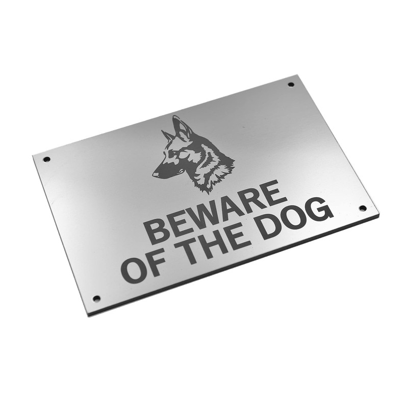 Beware of the Dog (German Shepherd) - Easy to See