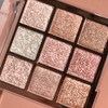 Punk Orange Glitter Eyeshadow 9 Colors, Eye Shadow Palette, Kumquat