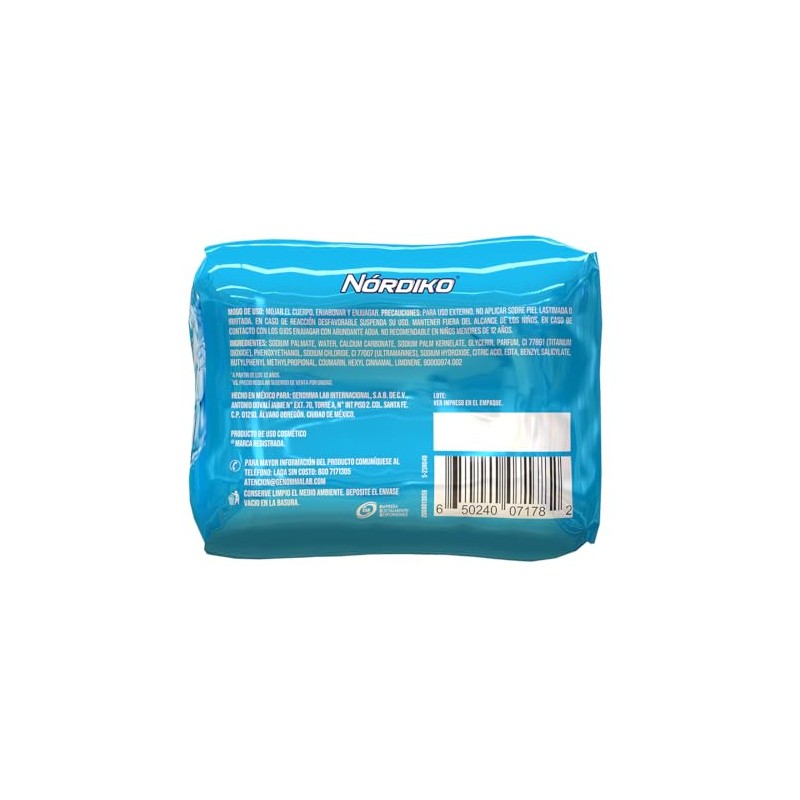 NORDIKO Icy Blast 4 Pack Jabón En Barra Frescura y