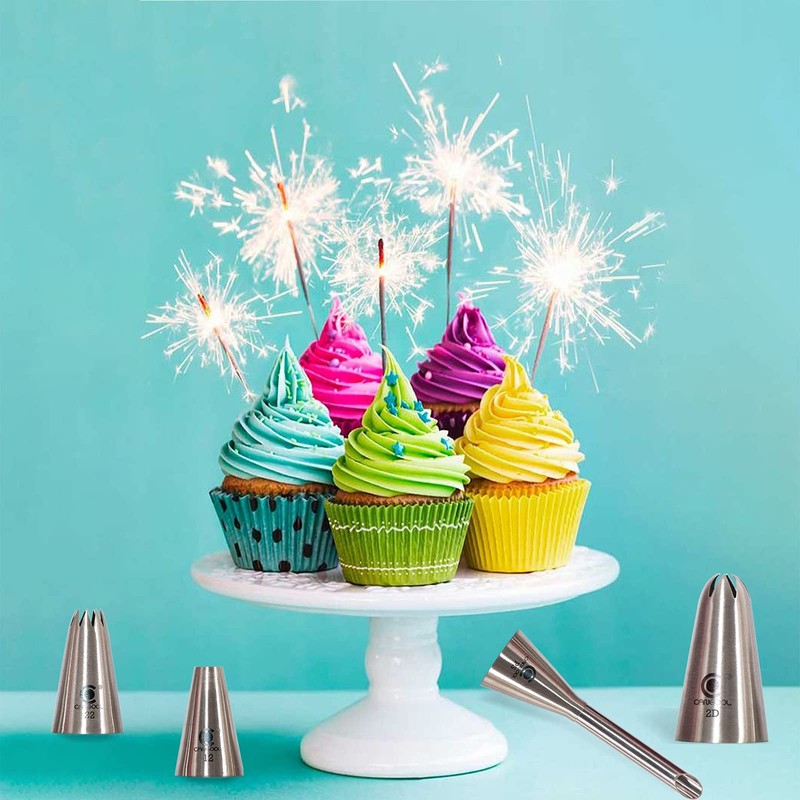 Cangool Piping bag with nozzles, piping nozzles set, baking accessories