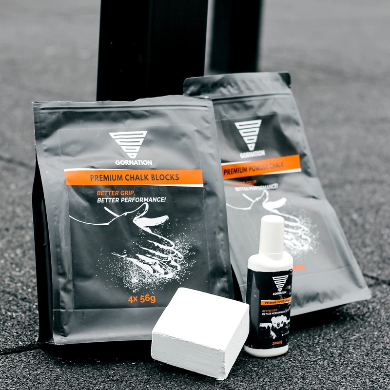 GORNATION Powder Chalk & Blocks, Premium Magnesium for Hands, Gymnastics,
