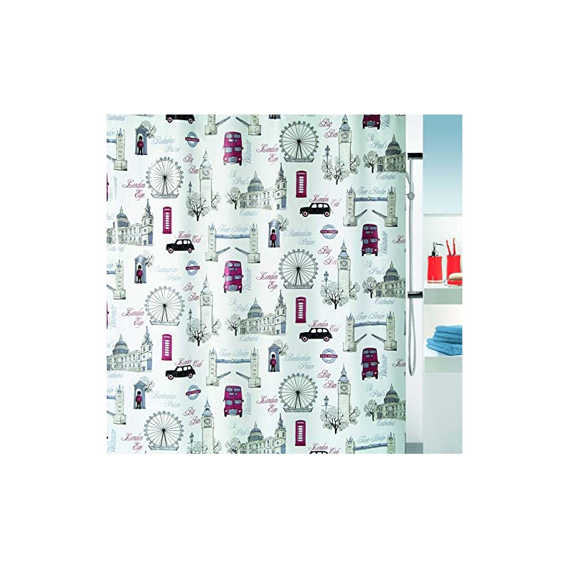 Spirella 10.17898 DV-PEVA Westminster, 180 x 200 cm, Sand/Red