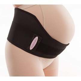 Adjustable Medium Maternity Back and Belly Support Belt for Active Moms, Hot and Cold Therapy Pocket