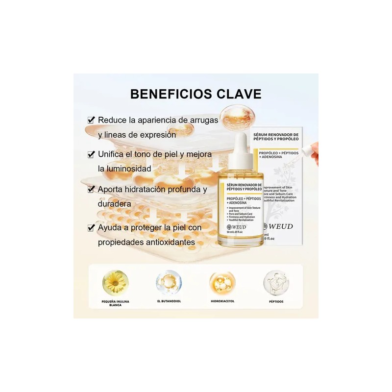 Kit Weud Antiarrugas Hidratante Reafirmante Facial Ojos 4pzs