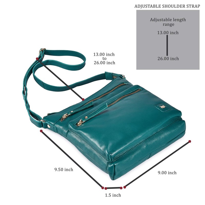 Wise Owl Accessories Real Leather Small Crossbody Handbags & Purses