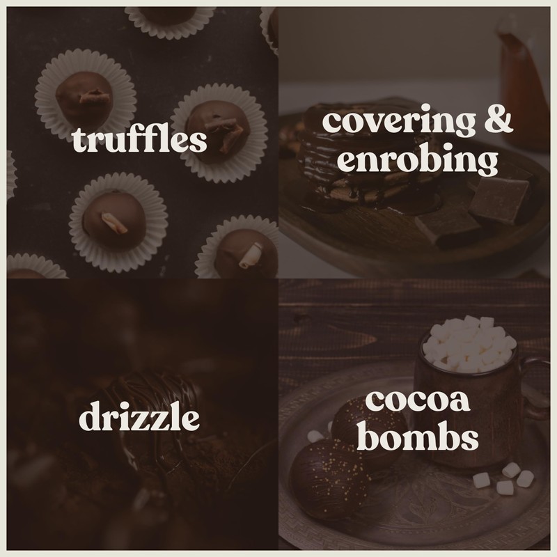 Merckens Dark Chocolate Melting Wafers by Cambie, Dark Melting Chocolate,