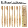 Premiumswede Bamboo Toothbrushes Soft Bristles Adult - 8 Pack Eco-Friendly