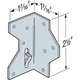 Simpson Strong-Tie A34 1-7/16" x 2-1/2" Framing Angle (Pack of 10)