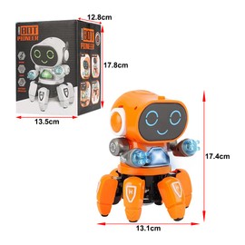 YATOSEEN Children's Robot Toy, Accompaniment Robot for Children, with Colourful Light Projection, Dancing, Singing and Walking, for Children Aged 4 to 12 Years as a Birthday Gift