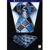 HISDERN TA5-01S Set of 5 Ties and Pocket Squares for