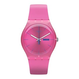 Swatch Women's Quartz Plastic Pink Dial Watch