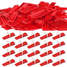 TMKOOL Tile Leveling System 200pcs Reusable Wedges Tile Tools Set for Professional Tile Ceramic Stone Installation (200pcs Reusable Wedges)