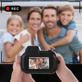 Relaxweex Relaxweex Mini Keychain Camera 1080p Small Retro Portable Photo Video Camera 100 Mins Battery Life Micro Video Camcorder for Travel Study Recording(16gb)